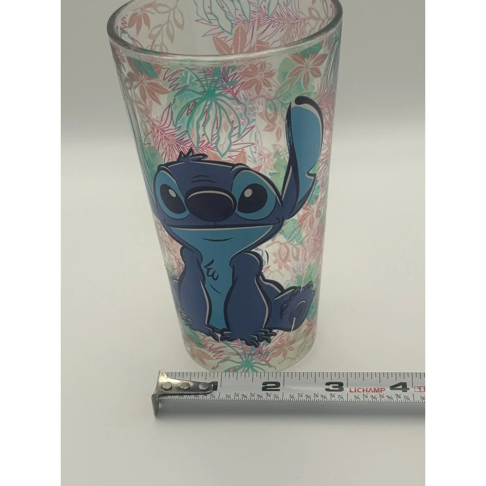 Disney Lilo & Stitch Tropical Floral 16oz Pint Glass